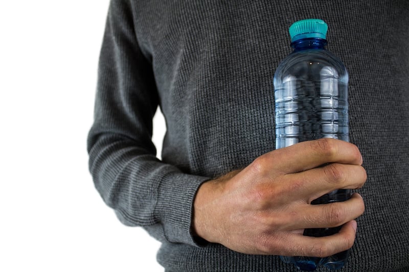 Plastic bottle bird feeder